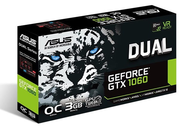 ASUS DUAL GTX1060 O3G   