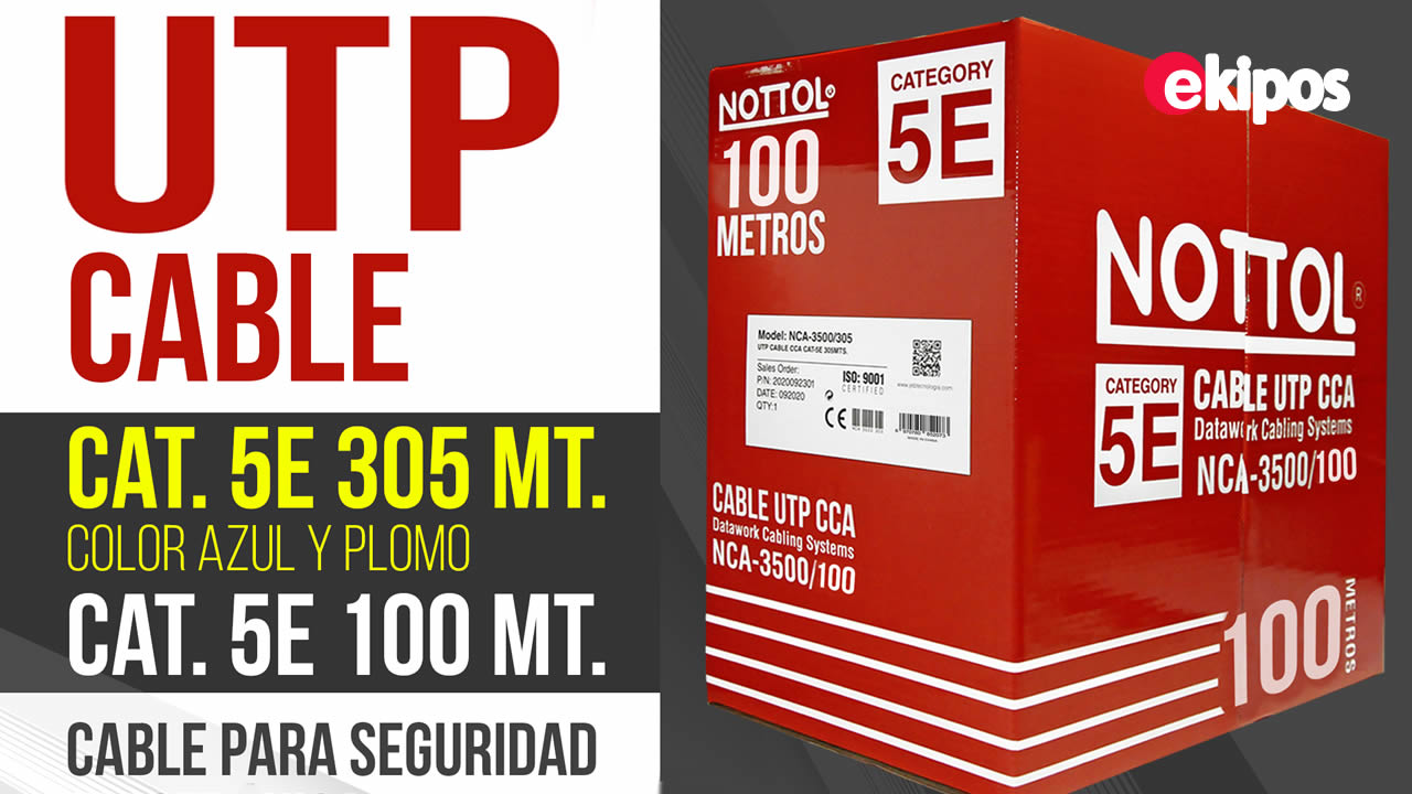 Nottol Cable UTP  CAT 5E - 305 mt. 
