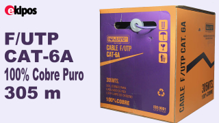  F/UTP CAT-6A 100% Cobre Puro, LSZH Libre de Oxigeno