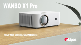 Wanbo X1 Pro Native 1080P Android 9.0 350ANSI Lumens  