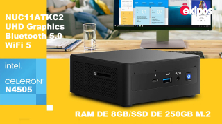Intel NUC 11 Essential Celeron N4505 Barebone Mini PC NUC11ATKC2 UHD Graphics, Bluetooth 5.0 & WiFi 5    