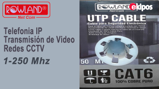 ROWLANDA UTP CABLE CAT6 CATEGORIA 6  Rollo de 305 metros 100% COBRE PURO