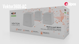 Nexxt Solutions Sistema Mesh Vektor3600-AC 3 Nodos - MPN: AEFME904U1