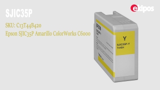 Cartucho Epson SJIC35P Amarillo, para ColorWorks C6000 - C13T44B420 