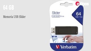 Verbatim Memoria USB Slider 64 GB   