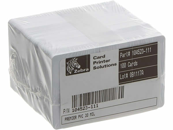 Zebra Tarjeta PVC 104523-111    Pack 500 Unid.