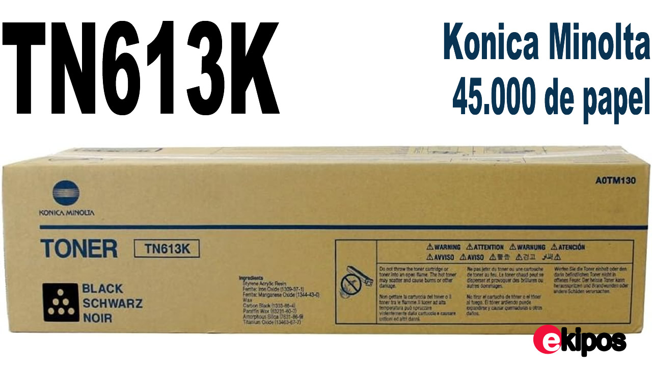 KONICA MINOLTA TN613K NEGRO   