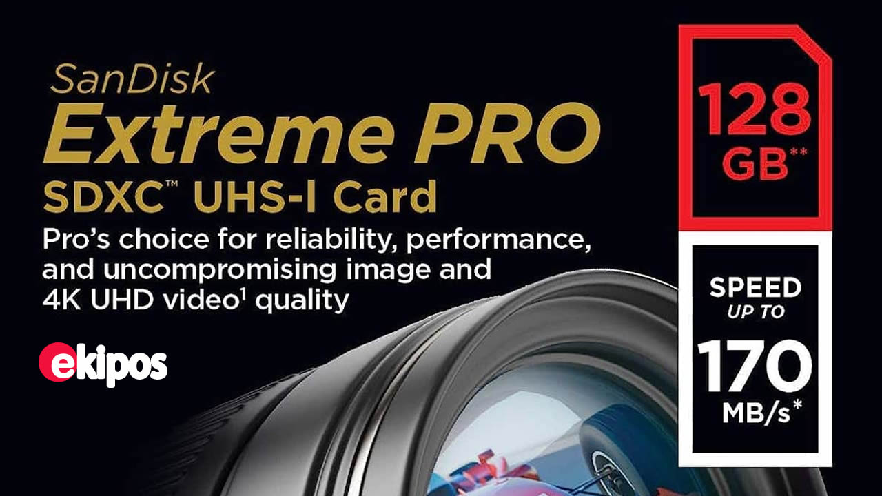 SanDisk  Extreme PRO SDXC UHS-I de 128 GB 