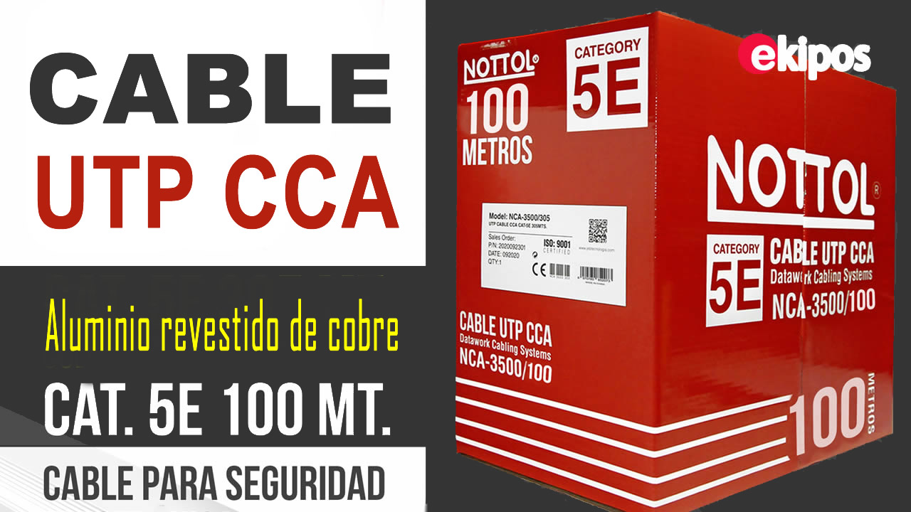 Nottol Cable UTP CCA CAT 5E - 100 mt.    