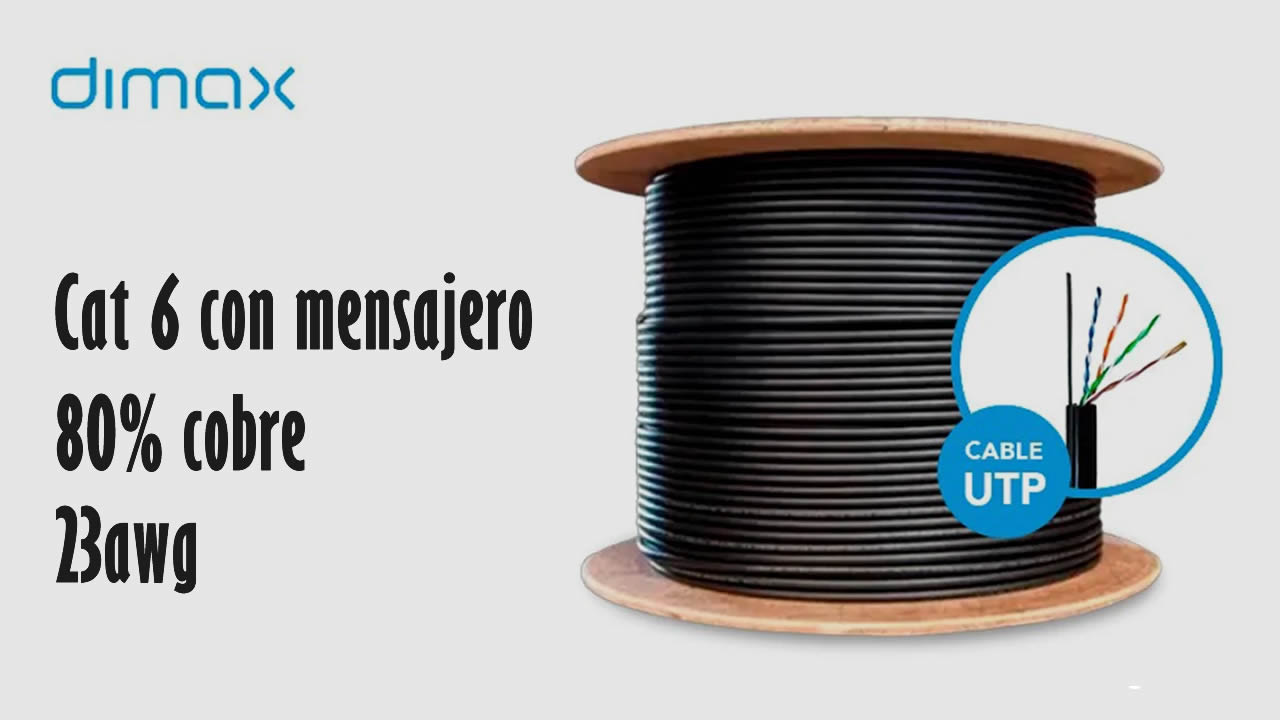 OEM UTP Exterior con Mensajero (80% Cobre) 