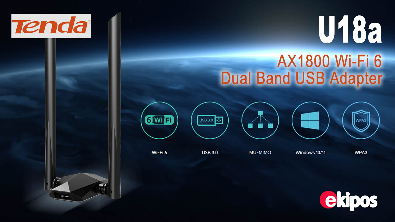 Tenda U18a AX1800 WiFi 6 USB 