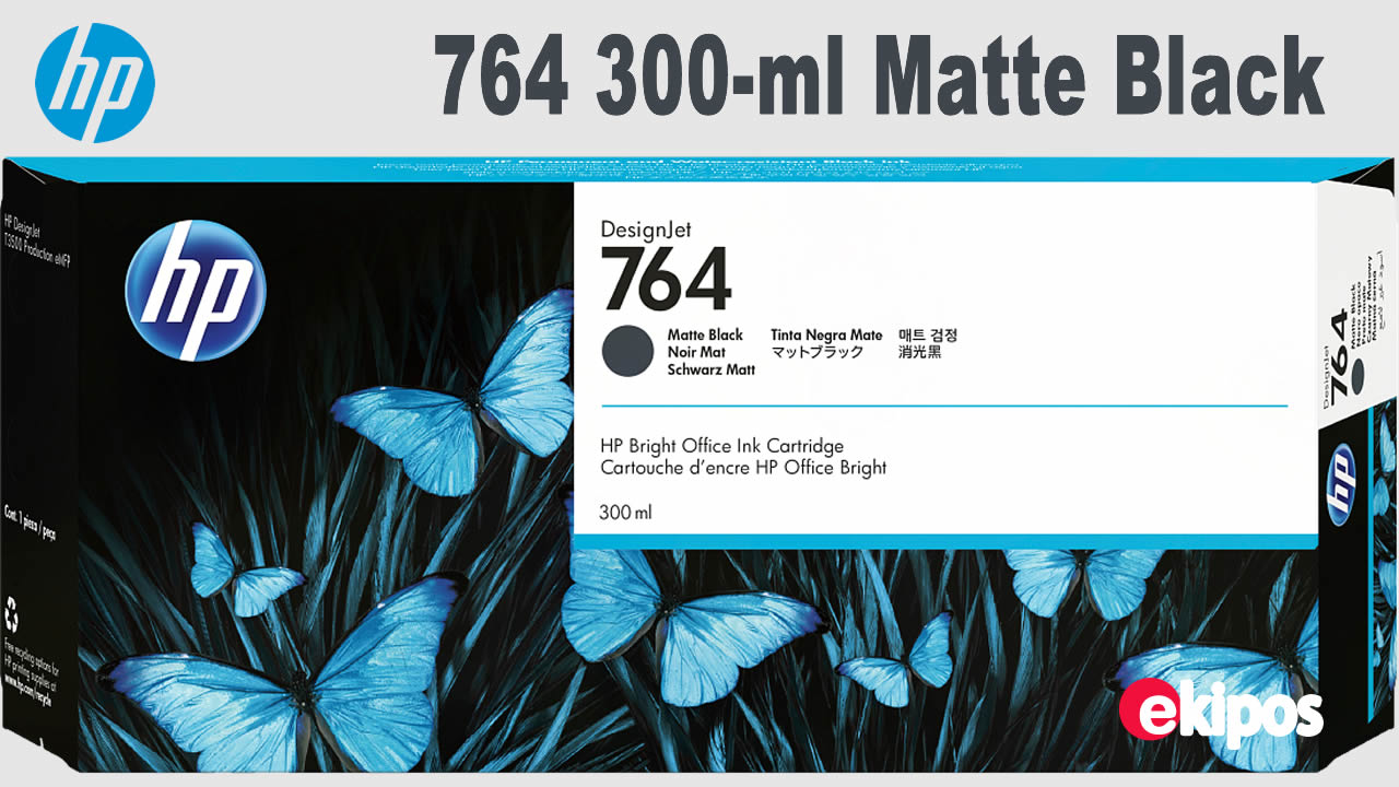 HP 764 Matte Black 300-ml
