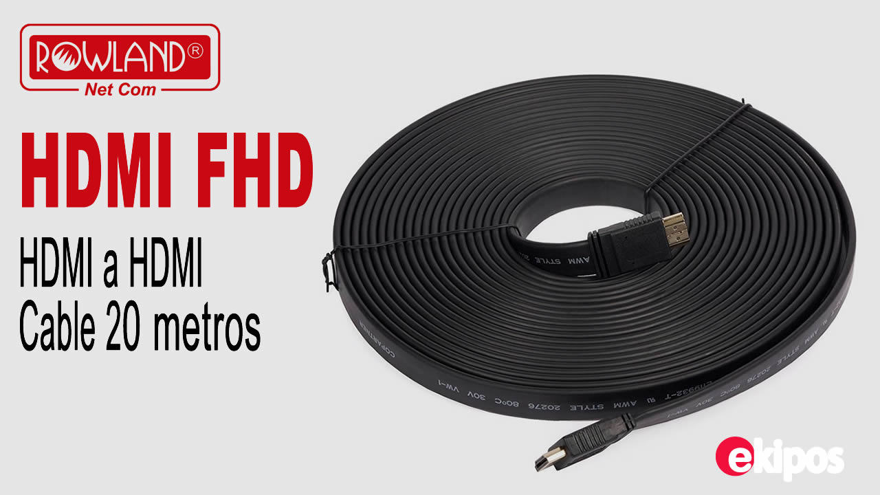 Rowland Cable HDMI FHD 20 Metros HDMI a HDMI  