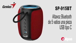 GENIUS SP-915BT Altavoz Bluetooth de 5 vatios de una sola pieza - Bluetooth USB tipo C