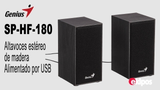 GENIUS SP-HF180 altavoces estéreo de madera Alimentado por USB