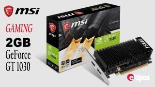 MSI GAMING GeForce GT 1030 2GB GDRR4 64-bit HDCP Soporte DirectX 12 Disipador de calor de perfil bajo OC tarjeta gráfica 