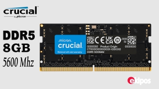 Crucial RAM 8GB DDR5 5600MT/s (or 5200MT/s or 4800MT/s) Laptop Memory CT8G56C46S5 