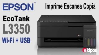 Epson EcoTank L3350 Impresora multifunción a color con sistema de tanque de tinta y WiFi (impresora, escáner y copiadora), resolución  5760 x 1440 ppp; rendimiento 7500 impresiones 